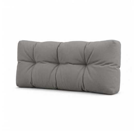 Coussin de Dossier Matelassé pour Palettes 120x40x15 Gris