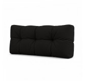 Coussin de Dossier Matelassé pour Palettes 120x40x15 Noir