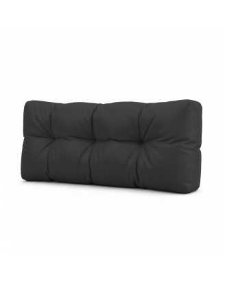 Coussin de dossier pour palette, imperméable, matelassé, 120x40x15, Noir