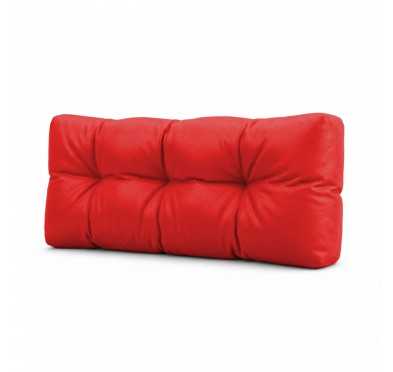 Coussin de dossier pour palette, imperméable, matelassé, 120x40x15, Rouge