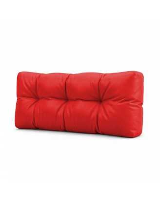 Coussin de dossier pour palette, imperméable, matelassé, 120x40x15, Rouge