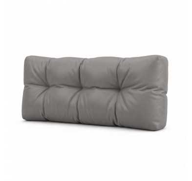Coussin de dossier pour palette, imperméable, matelassé, 120x40x15, Gris