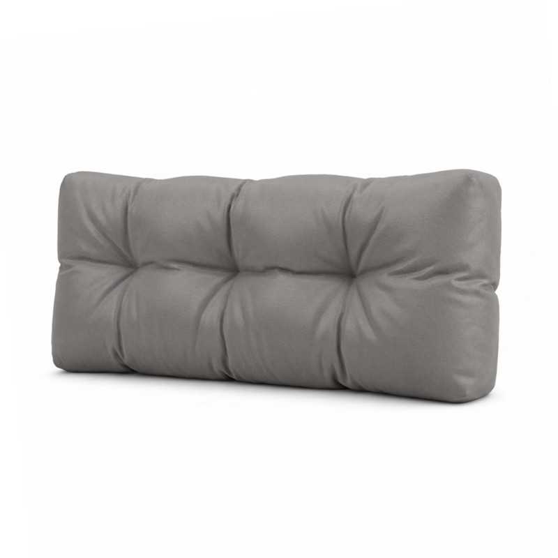 Coussin de dossier pour palette, imperméable, matelassé, 120x40x15, Gris Coussin de dossier pour palette, imperméable, matelassé, 120x40x15, Gris