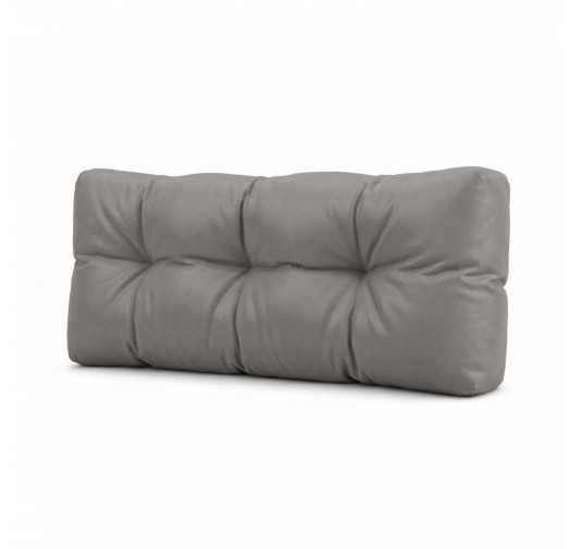 Coussin de dossier pour palette, imperméable, matelassé, 120x40x15, Gris