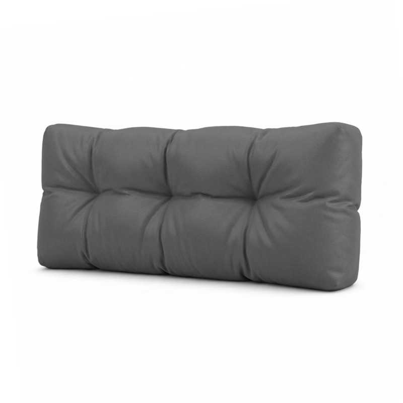 Coussin de dossier pour palette, imperméable, matelassé, 120x40x15, Anthracite Coussin de dossier pour palette, imperméable, matelassé, 120x40x15, Anthracite