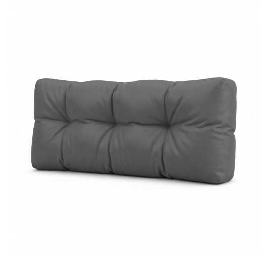Coussin de dossier pour palette, imperméable, matelassé, 120x40x15, Anthracite