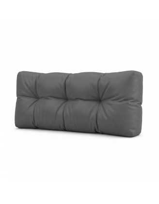 Coussin de dossier pour palette, imperméable, matelassé, 120x40x15, Anthracite