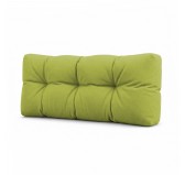 Coussin de Dossier pour Palette, Matelassé, 120x40x15 cm, Vert Lime
