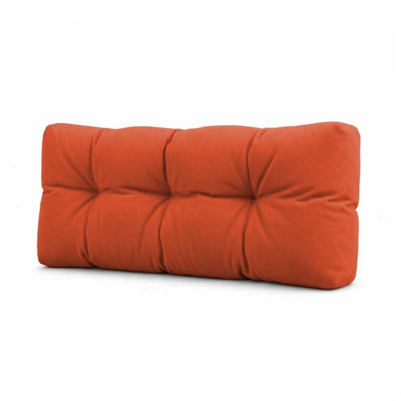 Coussin de Dossier pour Palette, Matelassé, 120x40x15 cm, Orange Coussin de Dossier pour Palette, Matelassé, 120x40x15 cm, Orange