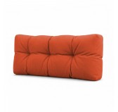 Coussin de Dossier pour Palette, Matelassé, 120x40x15 cm, Orange Coussin de Dossier pour Palette, Matelassé, 120x40x15 cm, Orange