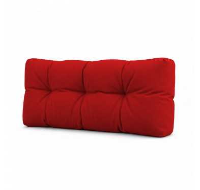 Coussin de Dossier pour Palette, Matelassé, 120x40x15 cm, Rouge