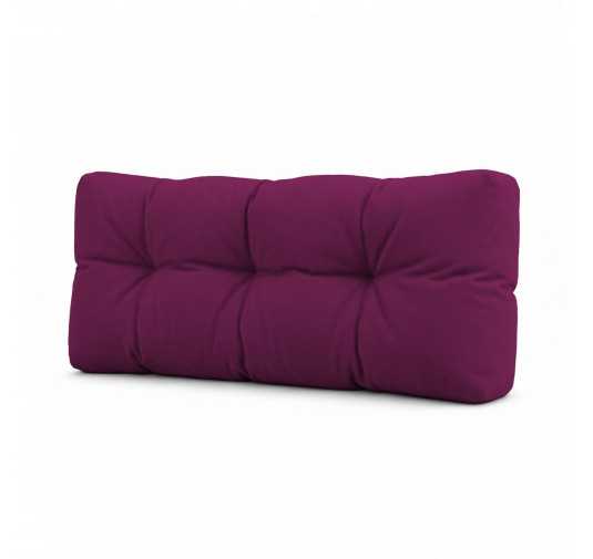 Coussin de Dossier pour Palette, Matelassé, 120x40x15 cm, Violet