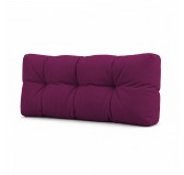 Coussin de Dossier pour Palette, Matelassé, 120x40x15 cm, Violet Coussin de Dossier pour Palette, Matelassé, 120x40x15 cm, Violet