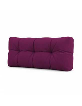 Coussin de Dossier pour Palette, Matelassé, 120x40x15 cm, Violet