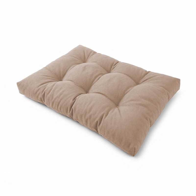 Coussin de Siège Matelassé pour Palettes 120x80x15 Beige