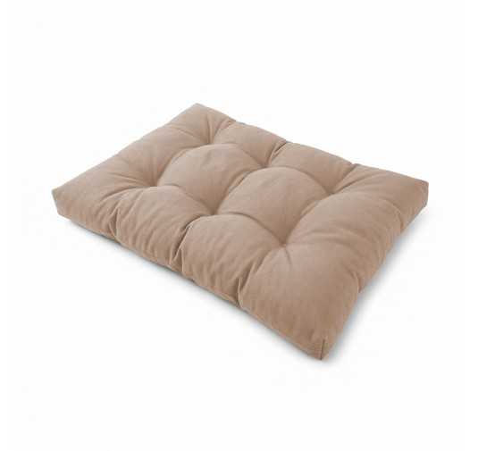 Coussin de Siège Matelassé pour Palettes 120x80x15 Beige