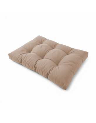 Coussin de Siège Matelassé pour Palettes 120x80x15 Beige