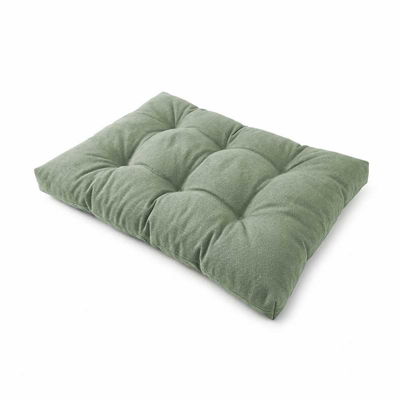 Coussin de Siège Matelassé pour Palettes 120x80x15 Vert