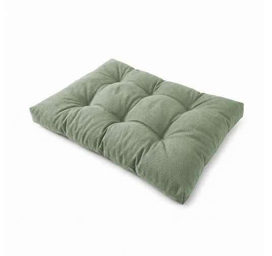 Coussin de Siège Matelassé pour Palettes 120x80x15 Vert
