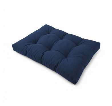 Coussin de Siège Matelassé pour Palettes 120x80x15 Bleu Foncé