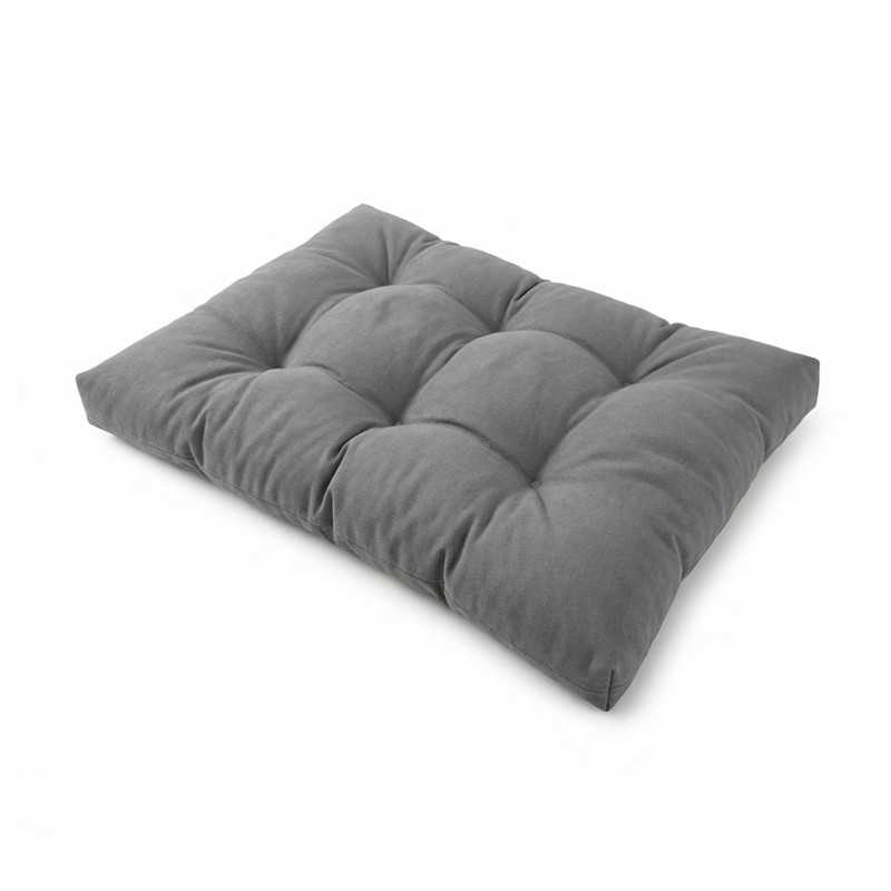 Coussin de Siège Matelassé pour Palettes 120x80x15 Gris Coussin de Siège Matelassé pour Palettes 120x80x15 Gris