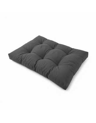 Coussin de Siège Matelassé pour Palettes 120x80x15 Anthracite