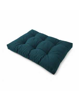Coussin de Siège Matelassé pour Palettes 120x80x15 Vert Foncé