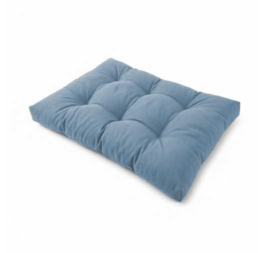 Coussin de Siège Matelassé pour Palettes 120x80x15 Bleu