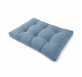 Coussin de Siège Matelassé pour Palettes 120x80x15 Bleu