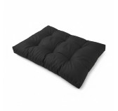 Coussin de siège pour palette, imperméable, matelassé, 120x80x15, Noir Coussin de siège pour palette, imperméable, matelassé, 120x80x15, Noir
