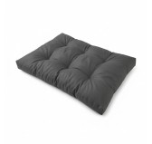 Coussin de siège pour palette, imperméable, matelassé, 120x80x15, Anthracite