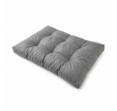Coussin de siège pour palette, imperméable, matelassé, 120x80x15, Gris