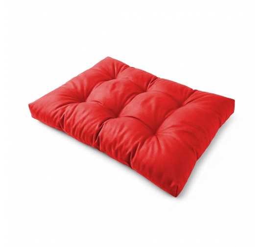 Coussin de siège pour palette, imperméable, matelassé, 120x80x15, Rouge