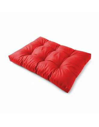 Coussin de siège pour palette, imperméable, matelassé, 120x80x15, Rouge