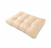 Coussin de siège pour palette, imperméable, matelassé, 120x80x15, Beige
