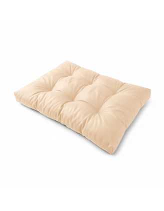 Coussin de siège pour palette, imperméable, matelassé, 120x80x15, Beige