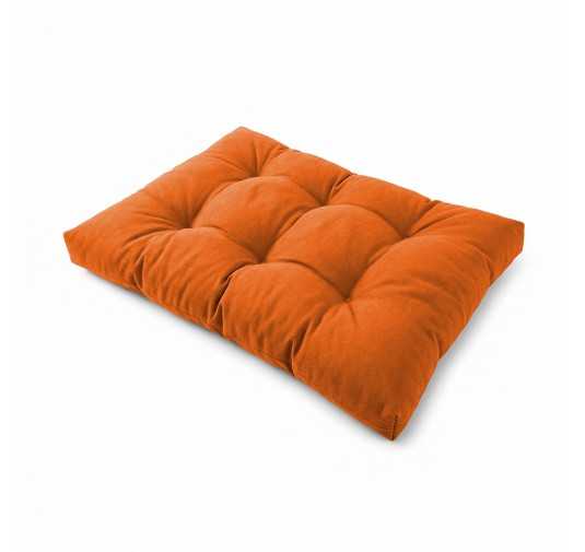 Coussin de Siège pour Palette, Matelassé, 120x80x15 cm, Orange