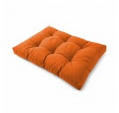 Coussin de Siège pour Palette, Matelassé, 120x80x15 cm, Orange Coussin de Siège pour Palette, Matelassé, 120x80x15 cm, Orange