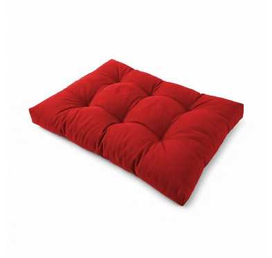 Coussin de Siège pour Palette, Matelassé, 120x80x15 cm, Rouge