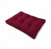 Coussin de Siège pour Palette, Matelassé, 120x80x15 cm, Bordeaux