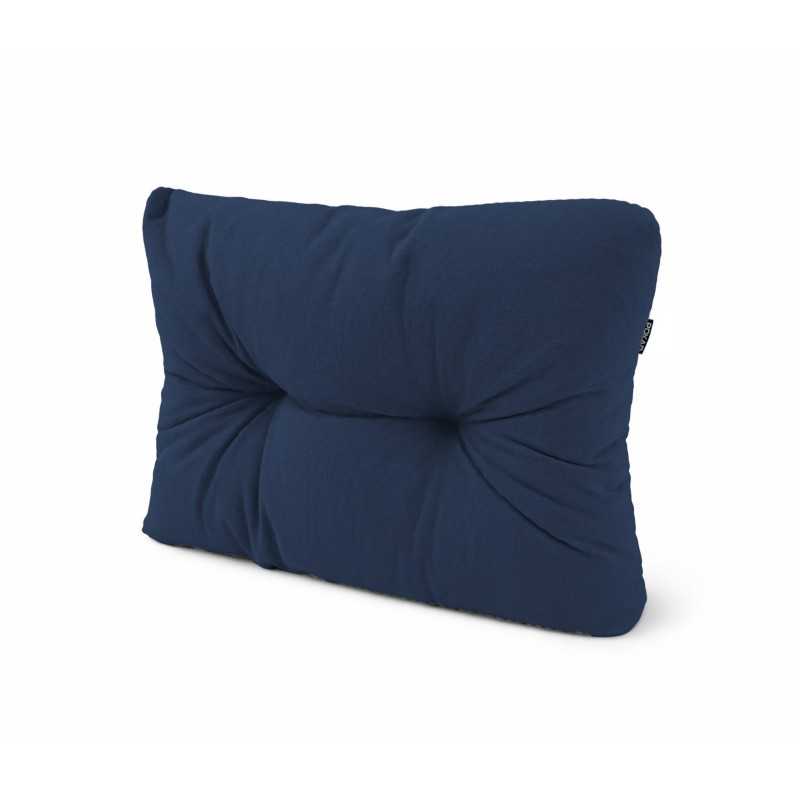 Coussin de Latéral Matelassé pour Palettes 60x40x15 Bleu Foncé