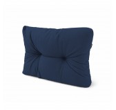 Coussin de Latéral Matelassé pour Palettes 60x40x15 Bleu Foncé