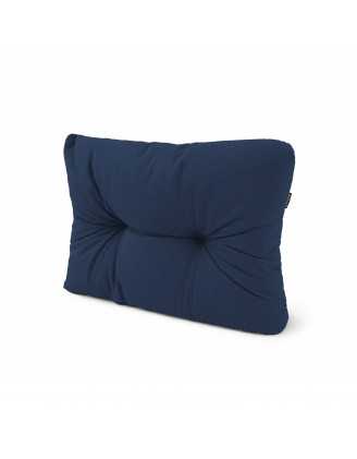 Coussin de Latéral Matelassé pour Palettes 60x40x15 Bleu Foncé