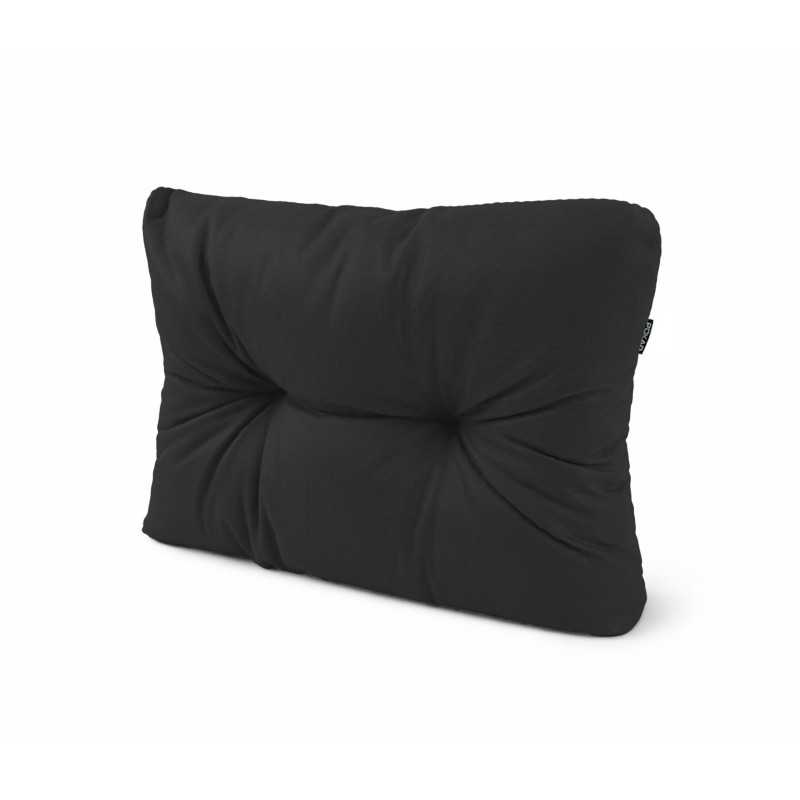 Coussin de Latéral pour palette, imperméable, matelassé, 60x40x15, Noir