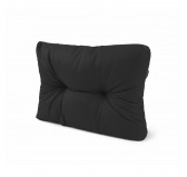 Coussin de Latéral pour palette, imperméable, matelassé, 60x40x15, Noir