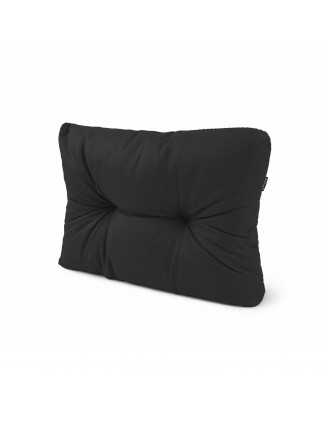 Coussin de Latéral pour palette, imperméable, matelassé, 60x40x15, Noir