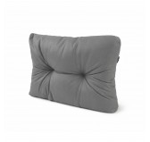 Coussin de Latéral pour palette, imperméable, matelassé, 60x40x15, Gris