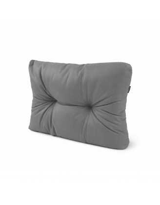 Coussin de Latéral pour palette, imperméable, matelassé, 60x40x15, Gris