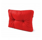 Coussin de Latéral pour palette, imperméable, matelassé, 60x40x15, Rouge