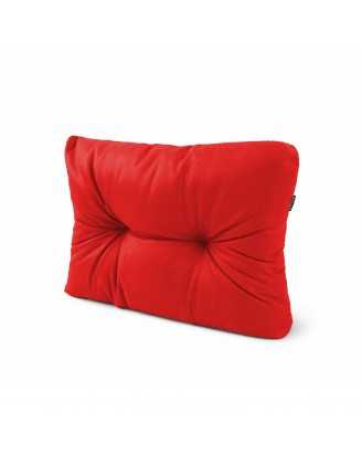 Coussin de Latéral pour palette, imperméable, matelassé, 60x40x15, Rouge